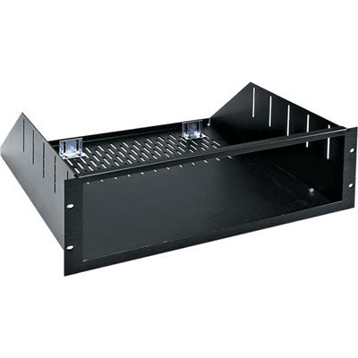 Middle Atlantic RSH4A5R Five Space Anodized Black Brushed Custom Rack Shelf - 15.5" Deep