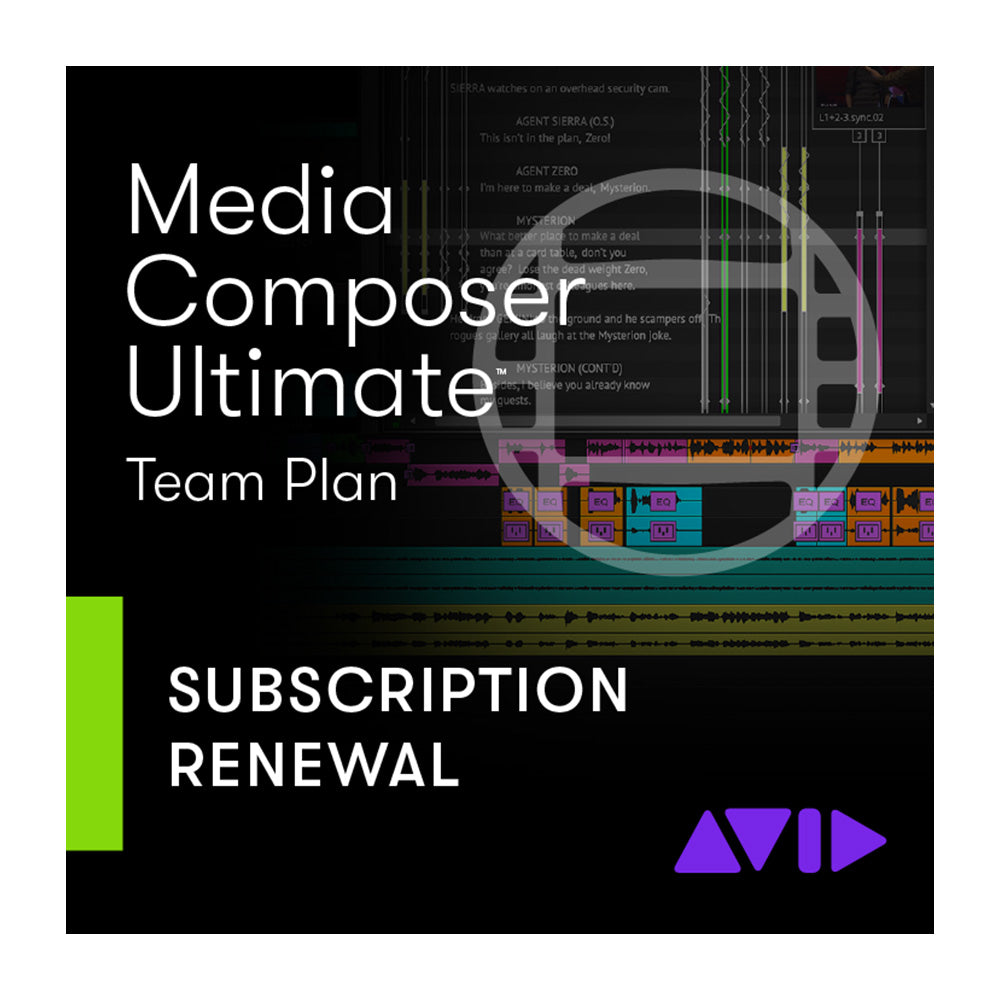 Avid Media Composer Ultimate - Video Editing Software (Team License Monthly Subscription Renewal)