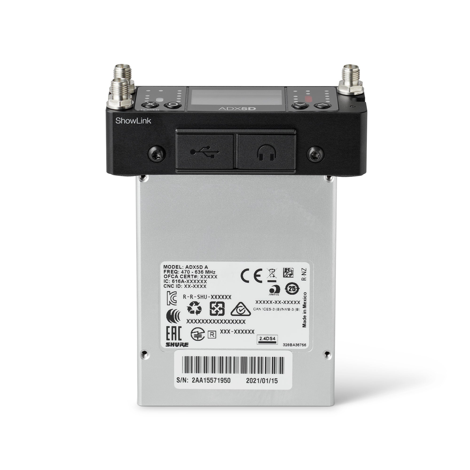 Shure ADX5D - Axient Digital Camera Mount Wireless Receiver (C Band / 925-1000 MHz)