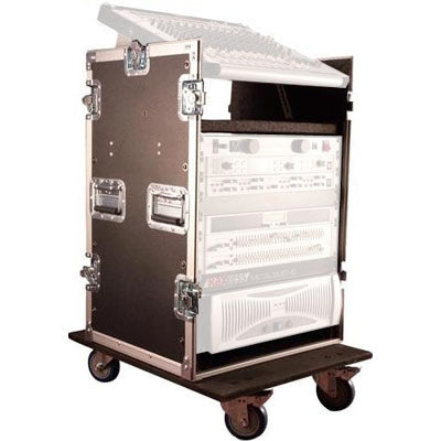 Gator G-TOUR 10X16 PU ATA Style Pop-Up Console Rack Road Case with 10U Top over 16U Bottom