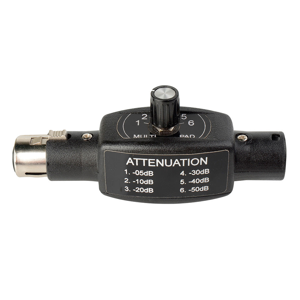 Sescom SES-MULTI-PAD Inline 6-Position Balanced Audio Attenuator