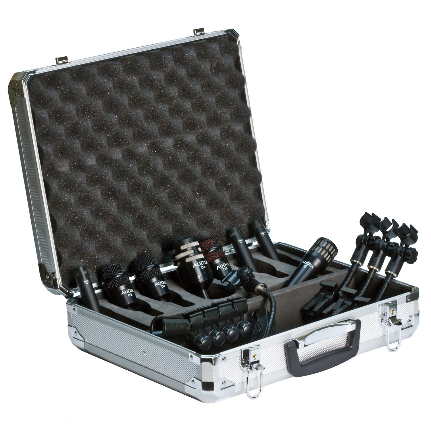 Audix DP-Elite 8 8 Piece Drum Microphone Kit Includes (3) SCX1, (1) i5, (2) D2, (1) D4, And (1) D6