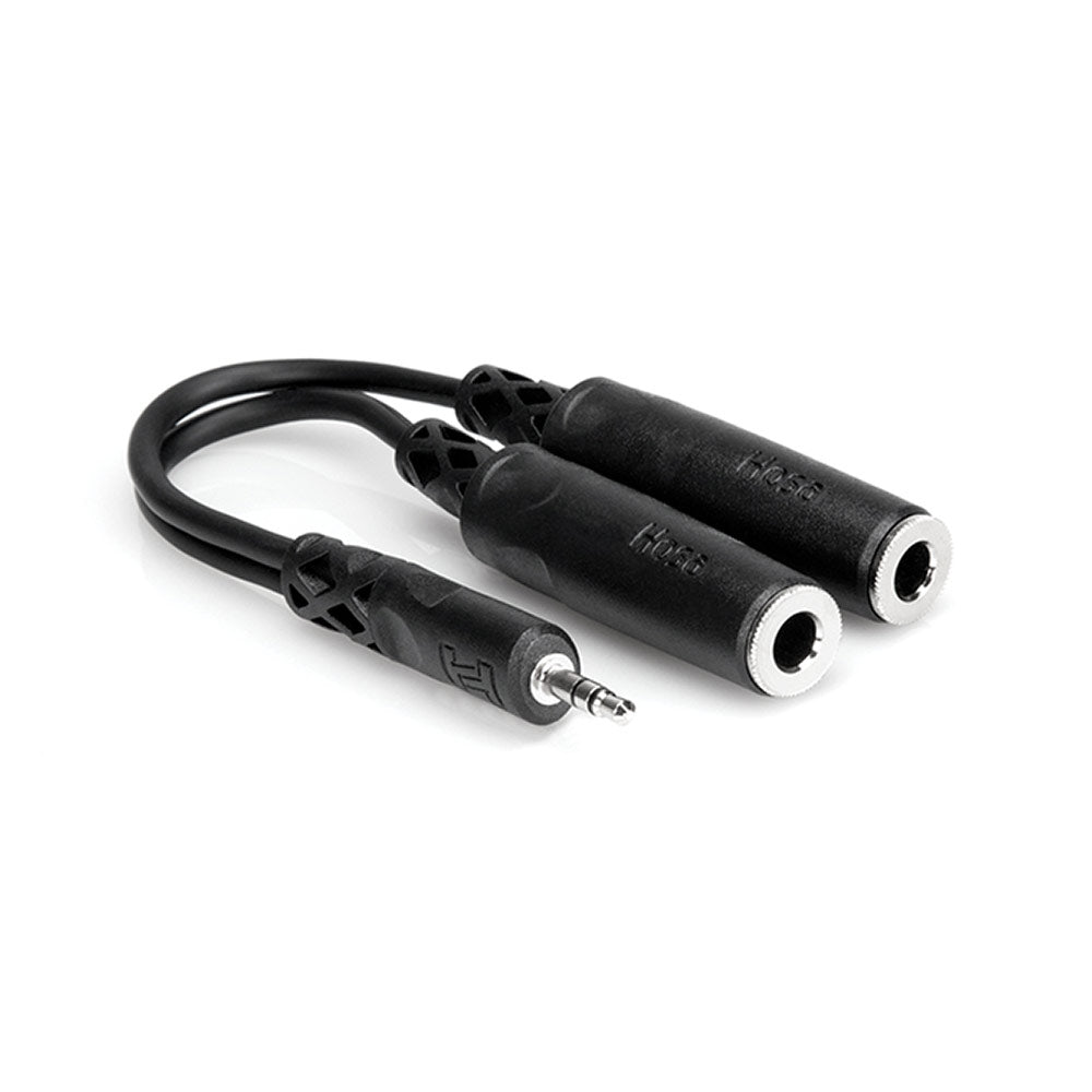 Hosa YMP-233 3.5 mm TRS to Dual 1/4 inch TRSF Y Cable