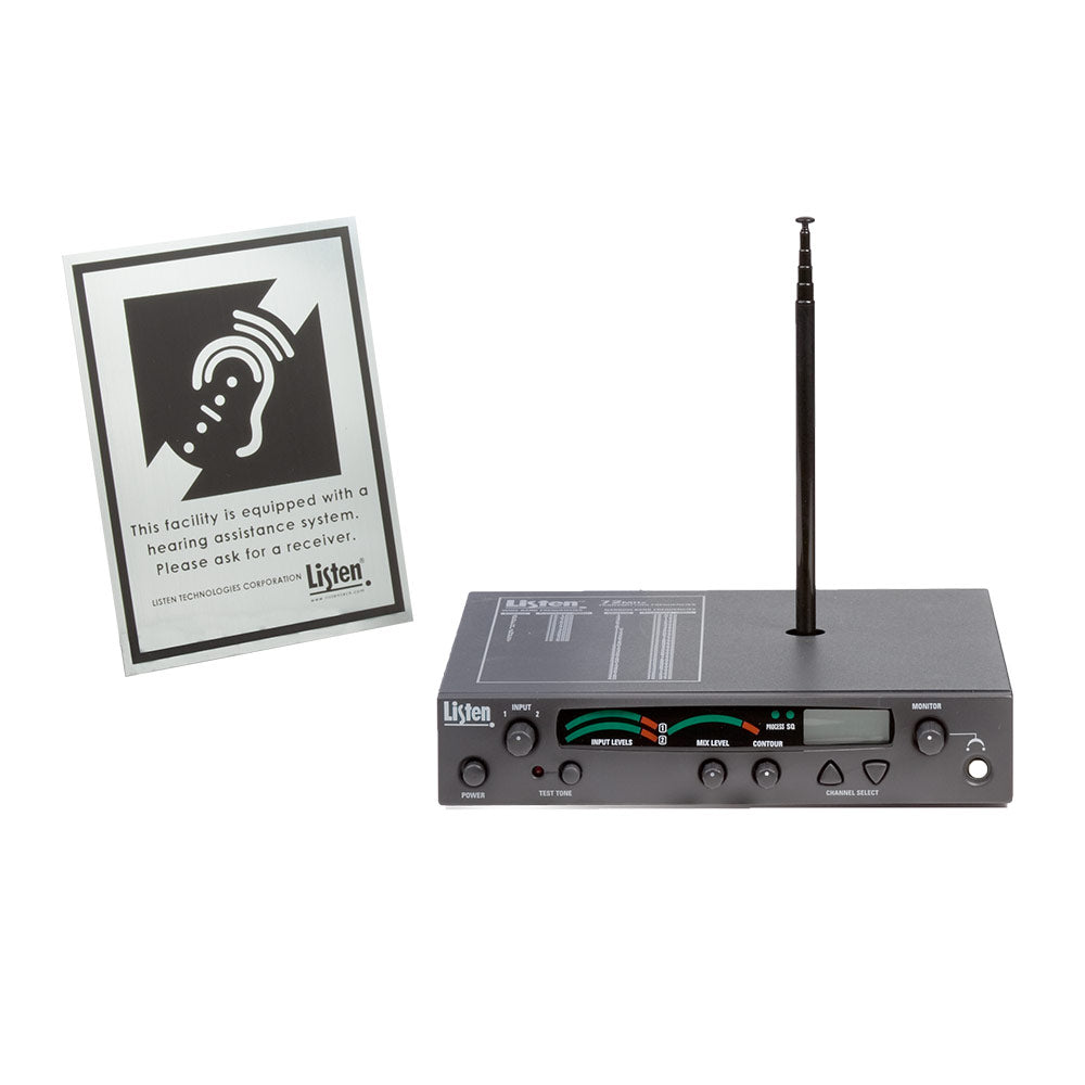Listen Technologies LT-800-072-P1 - Stationary RF Transmitter Package 1 (72 MHz)