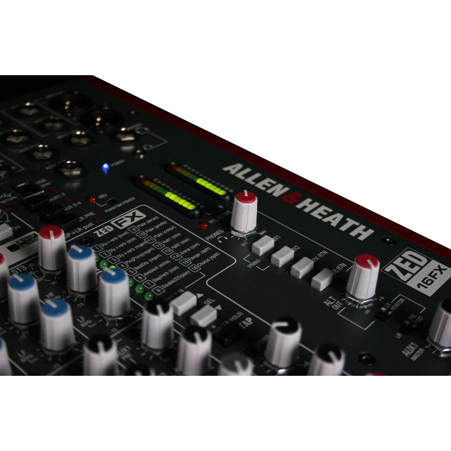 Allen and Heath ZED-16FX Compact Live/Recording Mixer (with USB and FX)