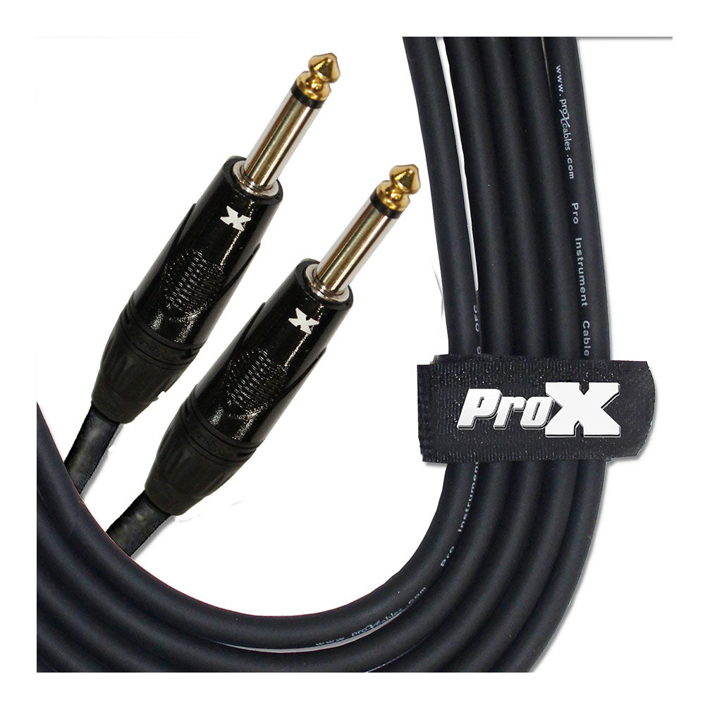 ProX XC-PP10 10 Ft. Unbalanced 1/4" TS-M to 1/4" TS-M High Performance Audio Cable