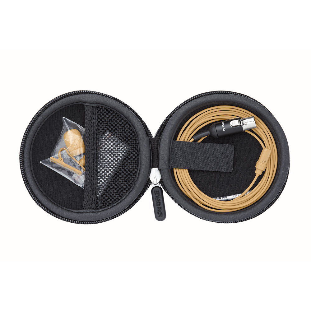 Shure UL4T/C-MTQG-A - UniPlex Lavalier Microphone (Tan / MTQG)