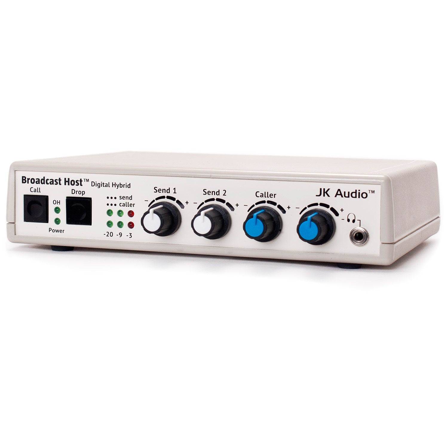 JK Audio Broadcast Host Digital Hybrid Telephone Audio Line and Mic Desktop Broadcast Station