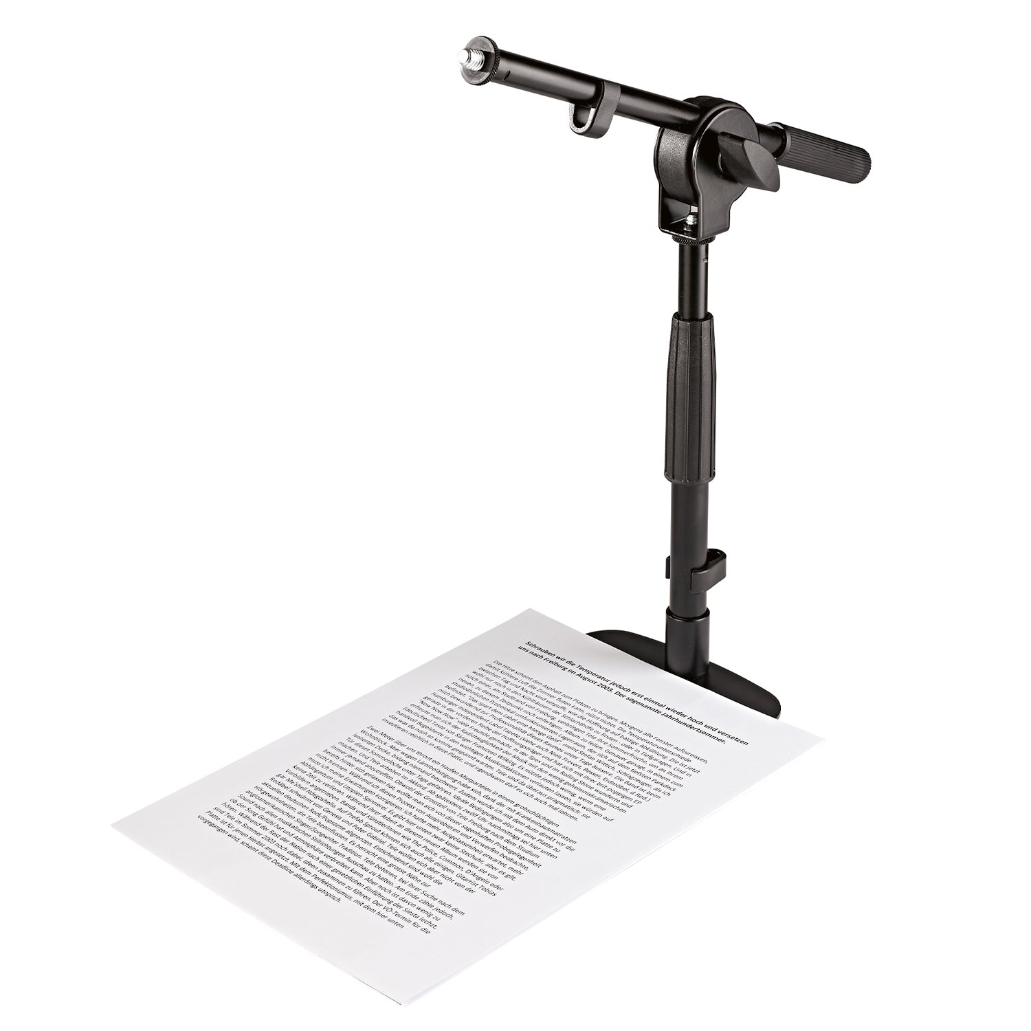 K + M 25995 - Table or Floor Microphone Stand with Boom