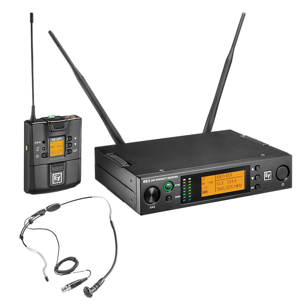 Electro-Voice RE3-BPHW - Headworn Wireless System (6M Band / 653 - 663 MHz)