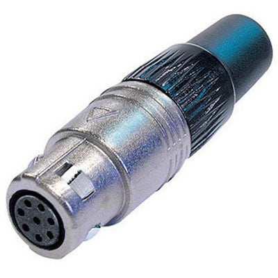 Neutrik OSC8F-NI Multipin Female Panel Mount Receptacle with BS1 contacts - Nickel