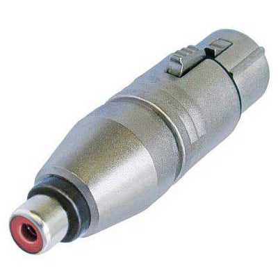Neutrik NA2FPMF 3 Pin Female XLR to Female RCA Adapter