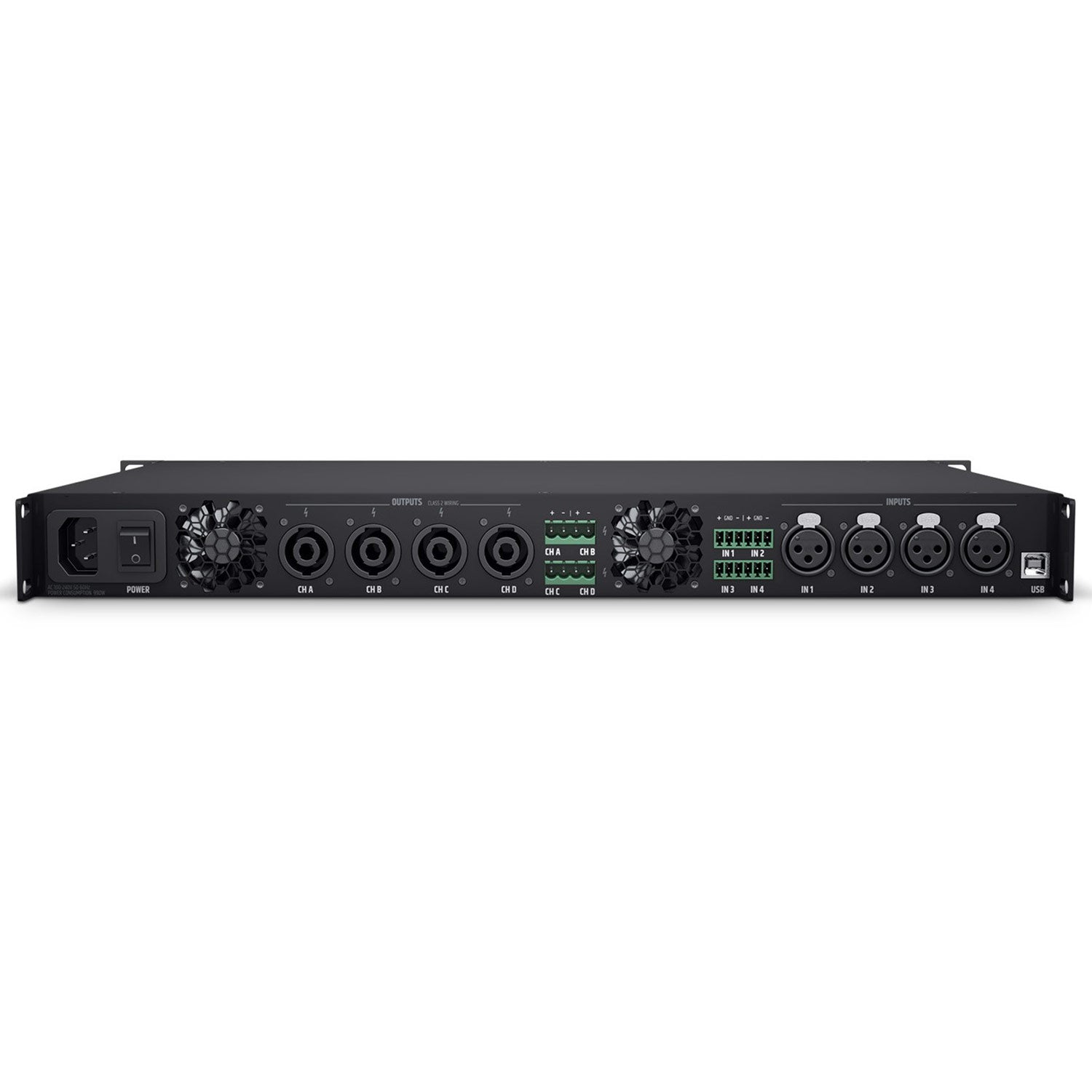 LD Systems CURV 500 I AMP 4-Channel Class D Installation Amplifier