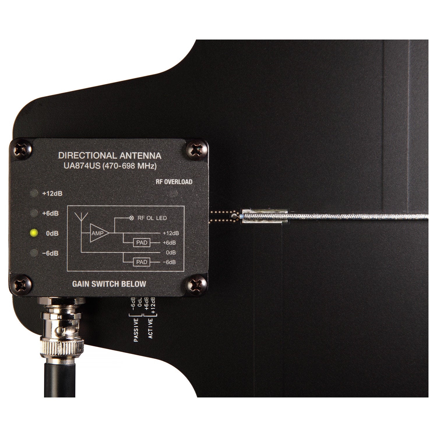 Shure UA874XA Active Directional Antenna with Gain Switch (902-960 MHz)