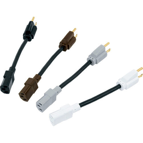 Middle Atlantic IEC-6X4 Signal Safe Straight IEC Power Cords - 6" - 4 Pieces