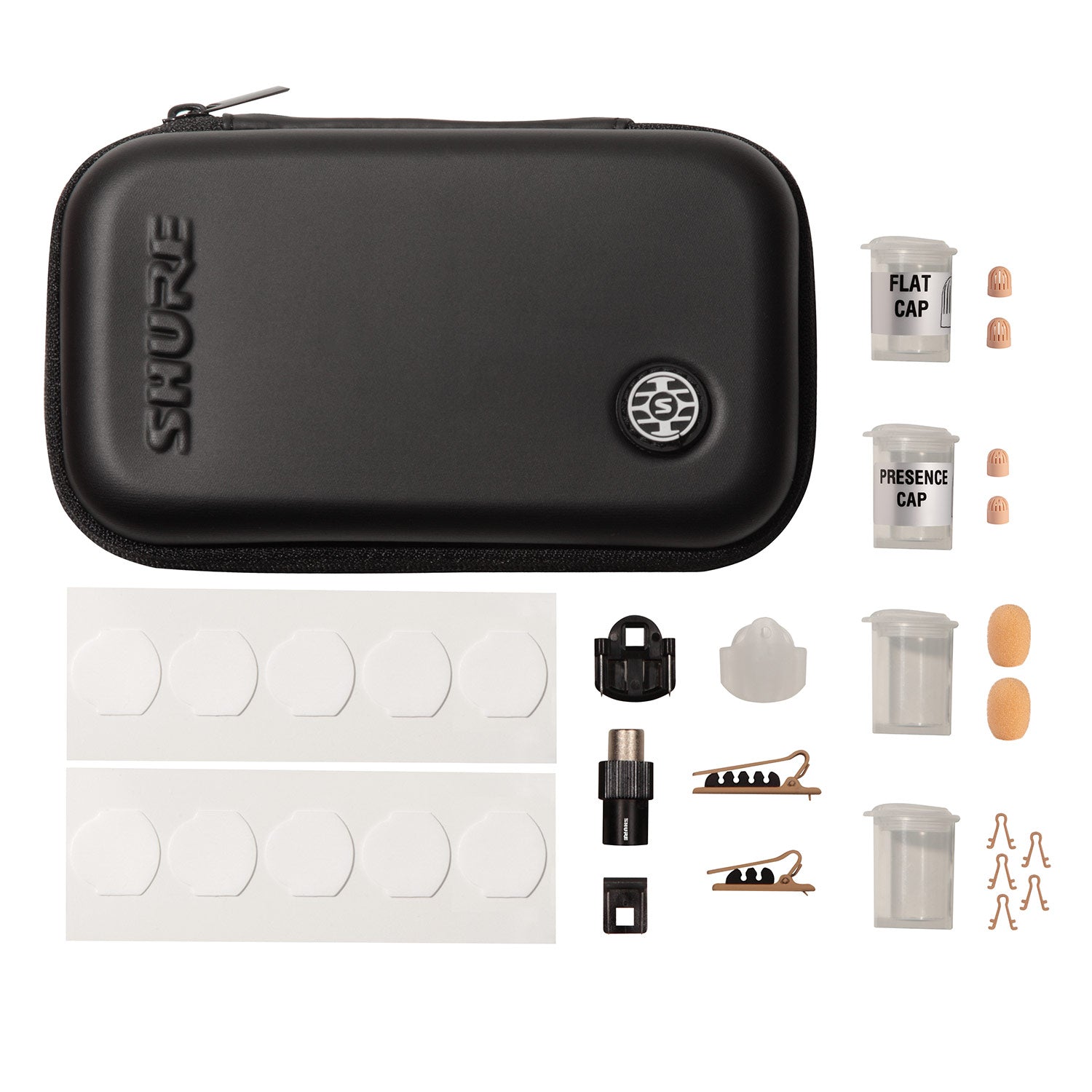 Shure TwinPlex TL47T/O-MTQG-A Subminiature Lavalier Microphone (Low Sens, MTQG, Tan)