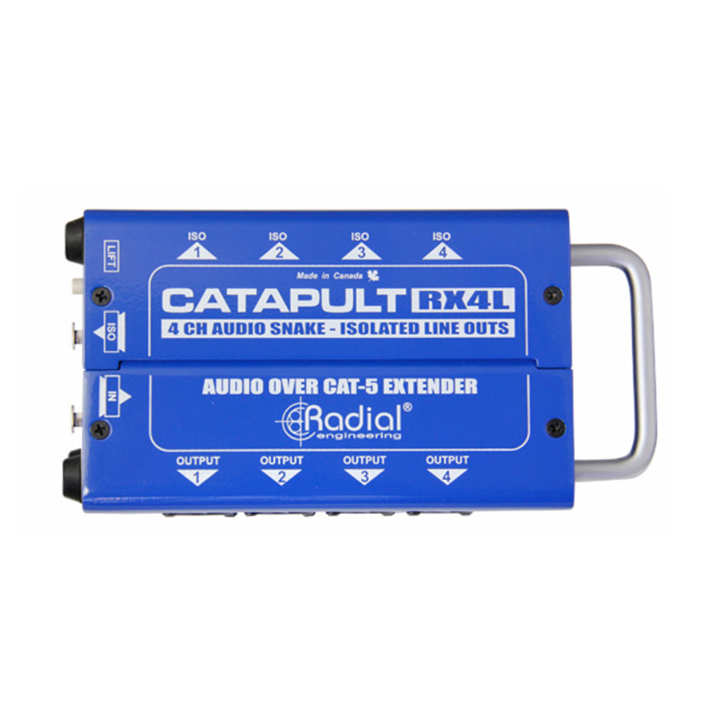 Radial Engineering Catapult RX4L Cat5 Audio Receiver (4x4 Line Out)
