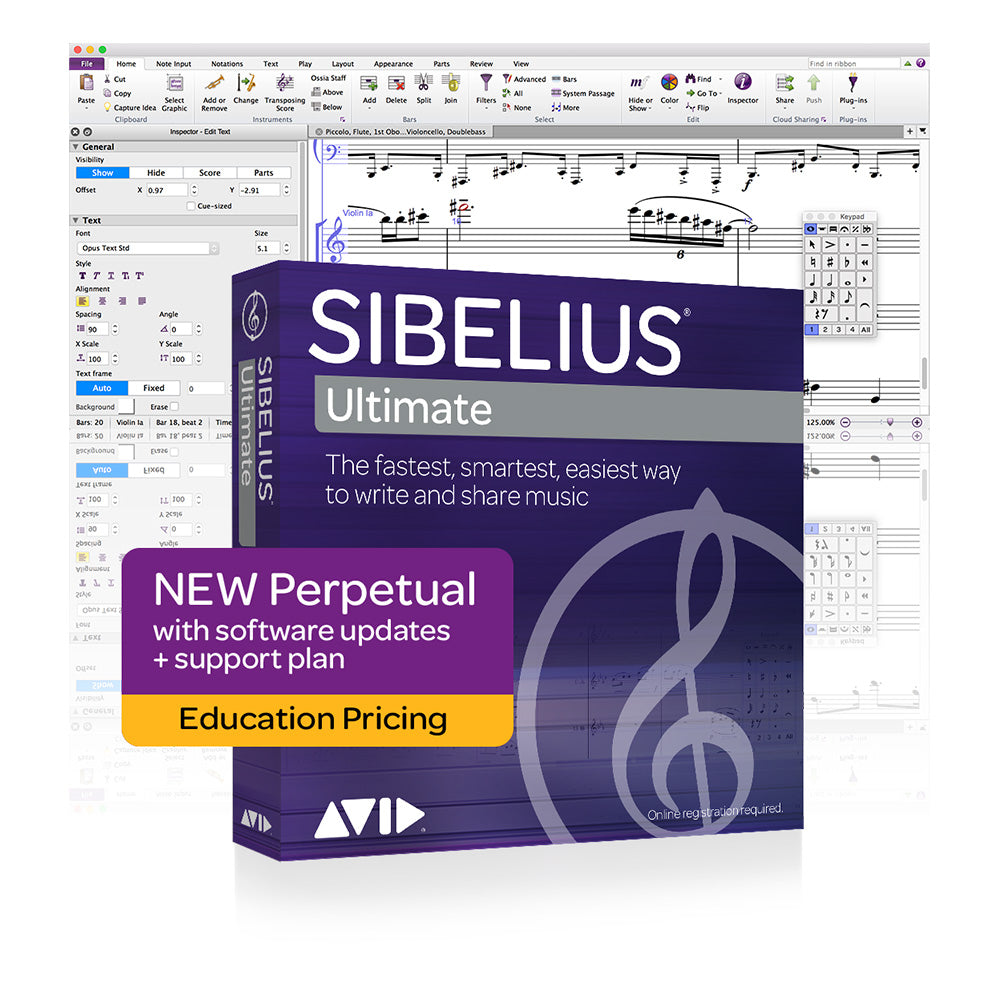 Avid Sibelius | Ultimate Professional Notation Software (Student/Teacher Perpetual License)
