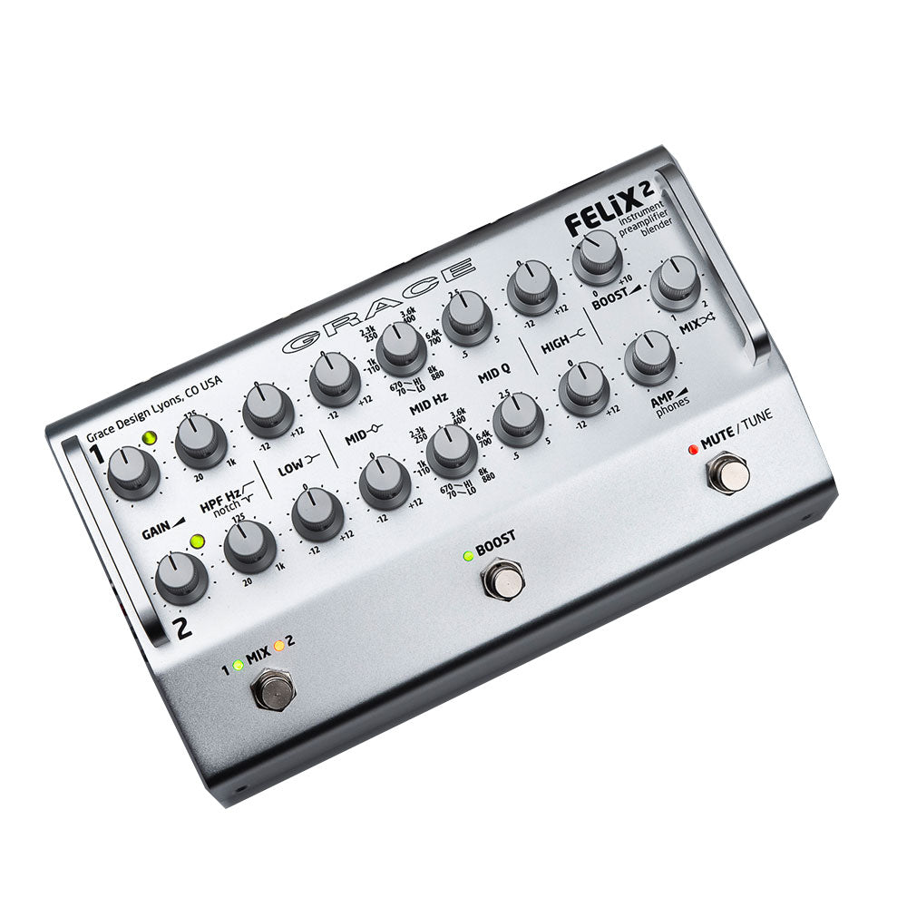 Grace Design FELiX 2 - Instrument Preamplifier and Blender (Silver)