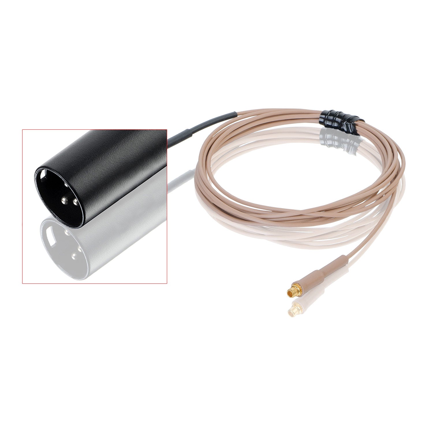 Countryman E6IDP6T1 Cardioid Earset Microphone (Tan/XLR)