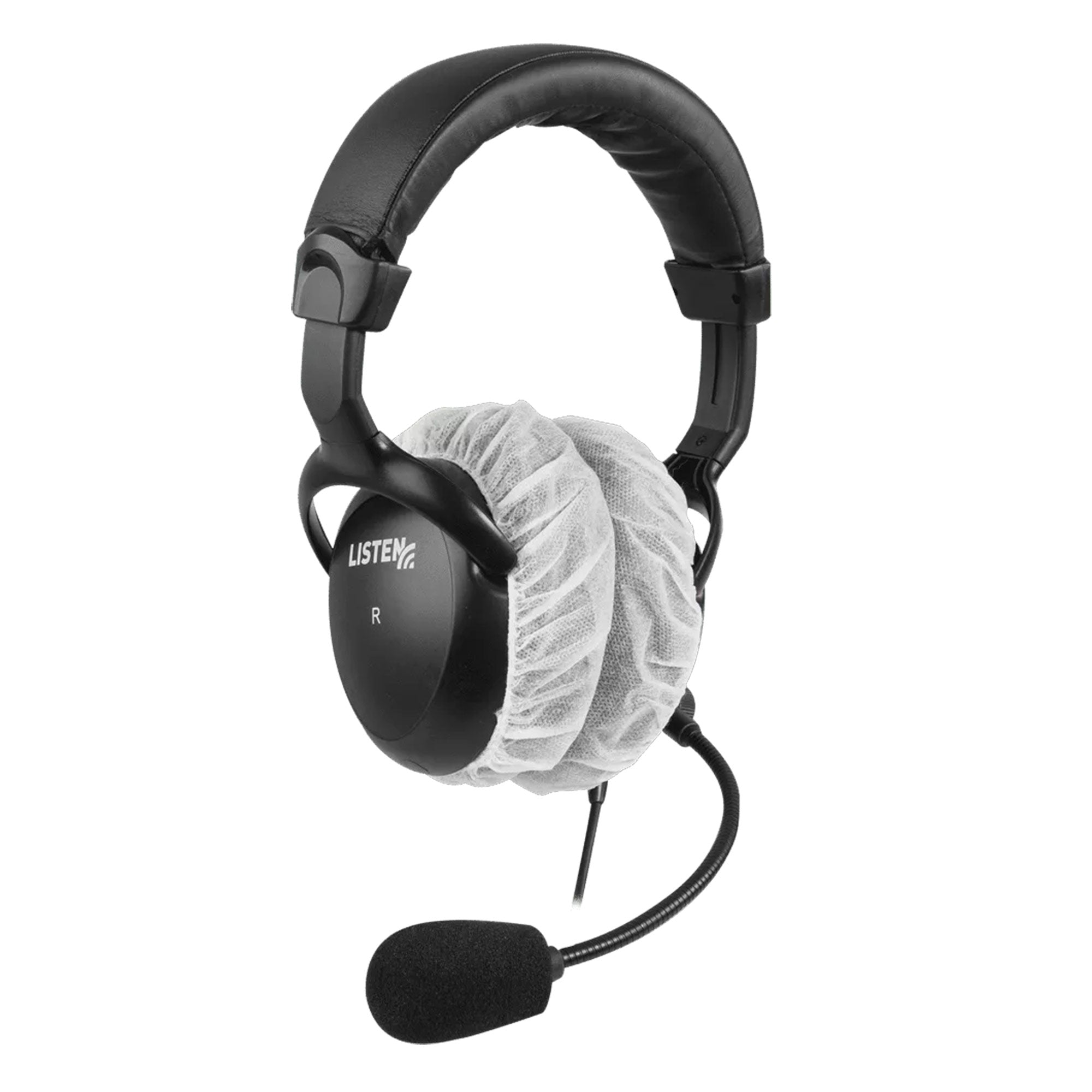 Listen Technologies LA-169 - Large Sanitary Covers for Stereo Headphones (Pack of 100)