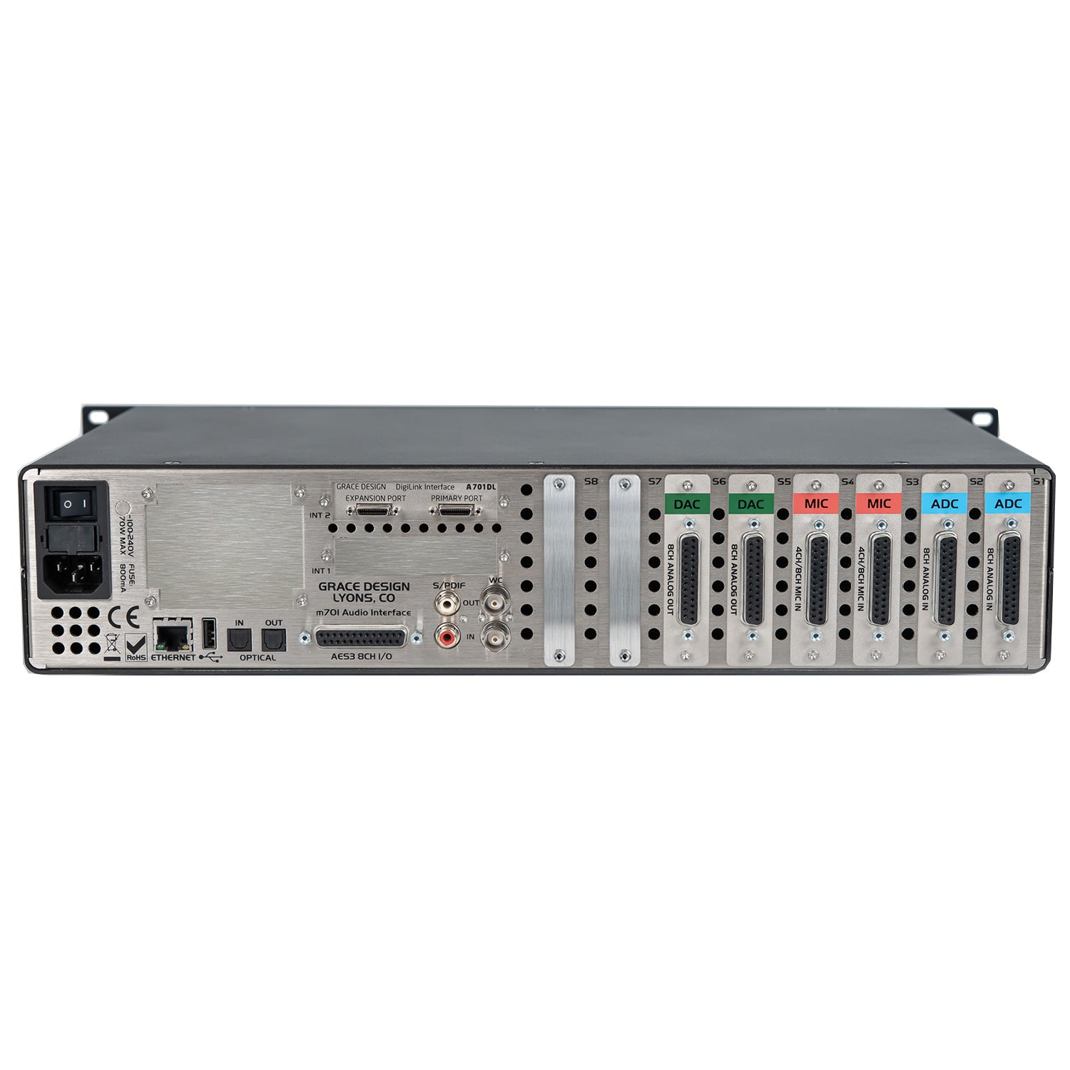 Grace Design m701 - Production Interface and AD/DA Converter (16x16 Analog / 8 Mic Preamps / DigiLink)