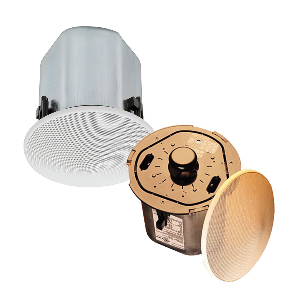 TOA F-122CU2 Full-Range Wide-Dispersion Ceiling Speakers (Pair with Tile Bridges)