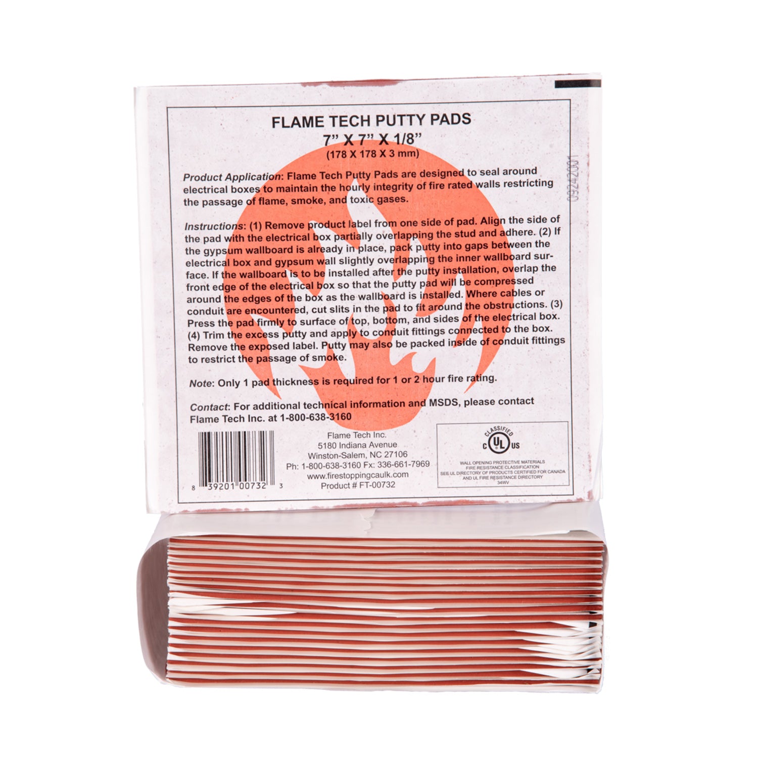 Auralex Flame Tech Putty Pads - Electrical Box Covering Materials (20 Pack)