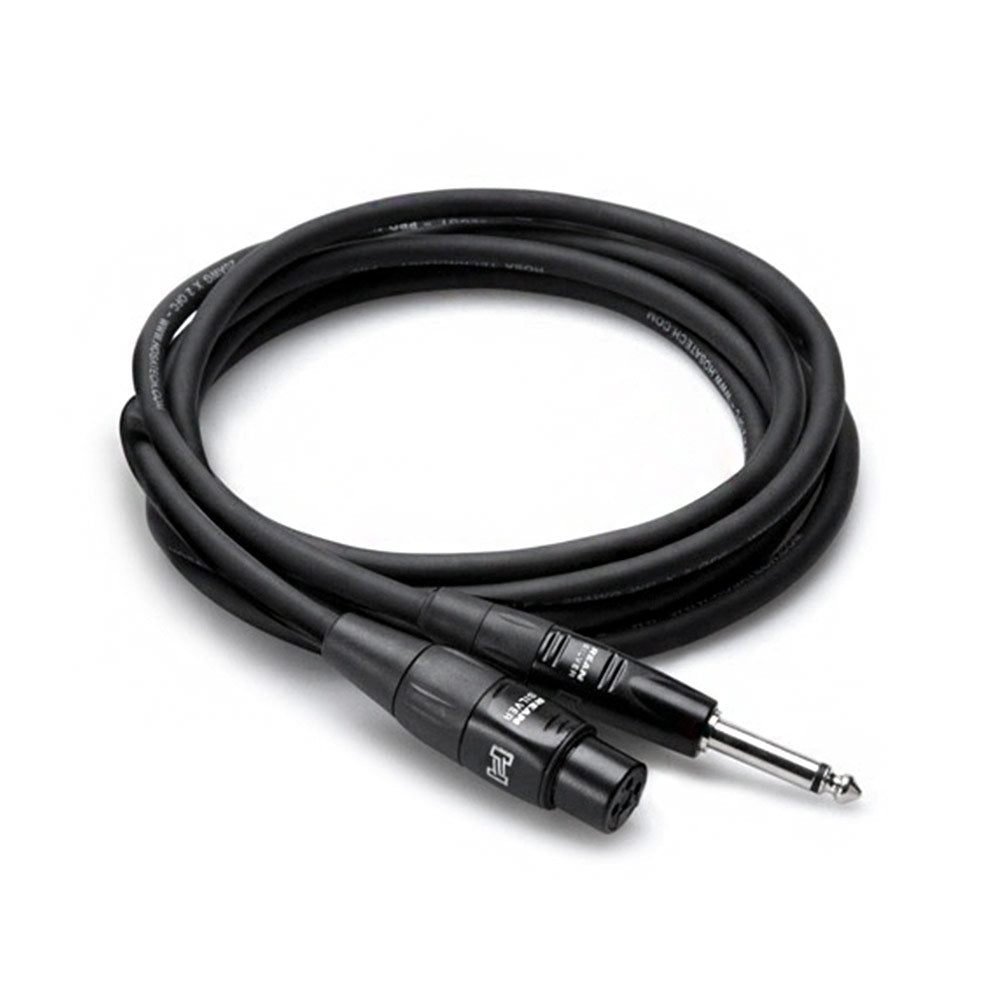 Hosa HMIC-005HZ Pro Microphone Cable, REAN XLR3F to 1/4 in TS, 5 feet