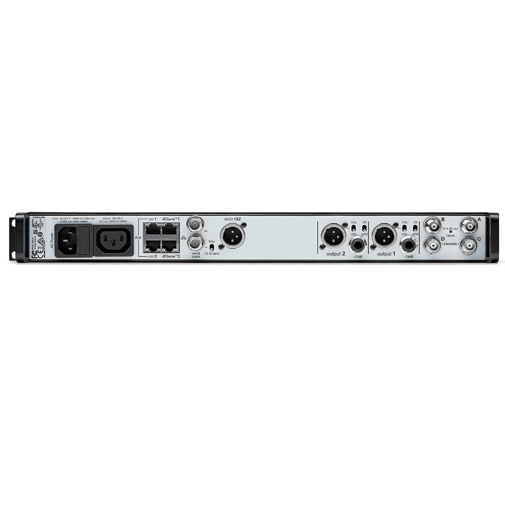 Shure AD4D Dual Channel Axient Digital Receiver (B Band/608-810 MHz)