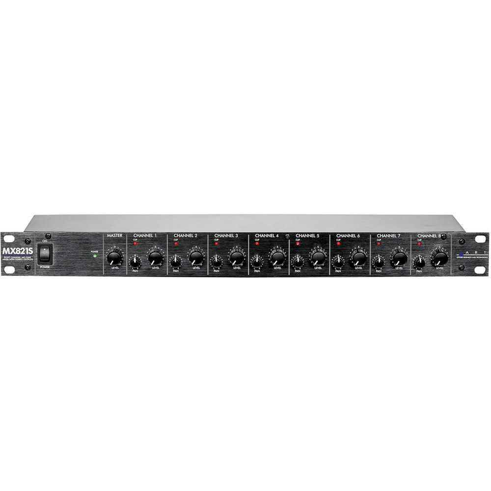 ART MX821S 8 Channel Rackmount Mic and Line Mixer