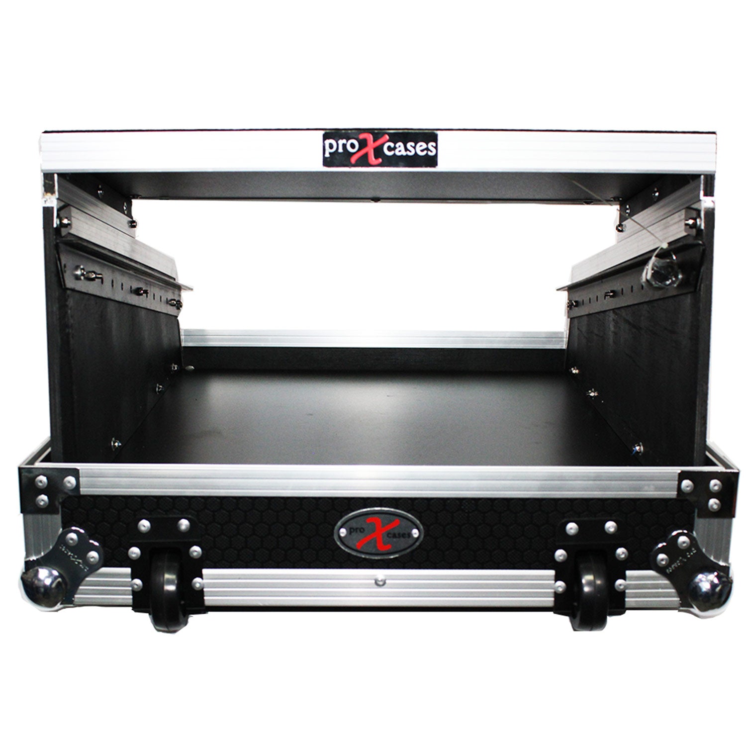 ProX XS-19MIX14ULTHW - Rack Mount 19" Mixer W/ 14U Slantpull Out Handle & Sliding Laptop Shelf