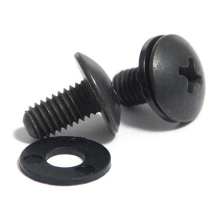 Middle Atlantic HPQ Black 10-32 Phillips Short Rack Screws w/ Washers - 100 Pieces