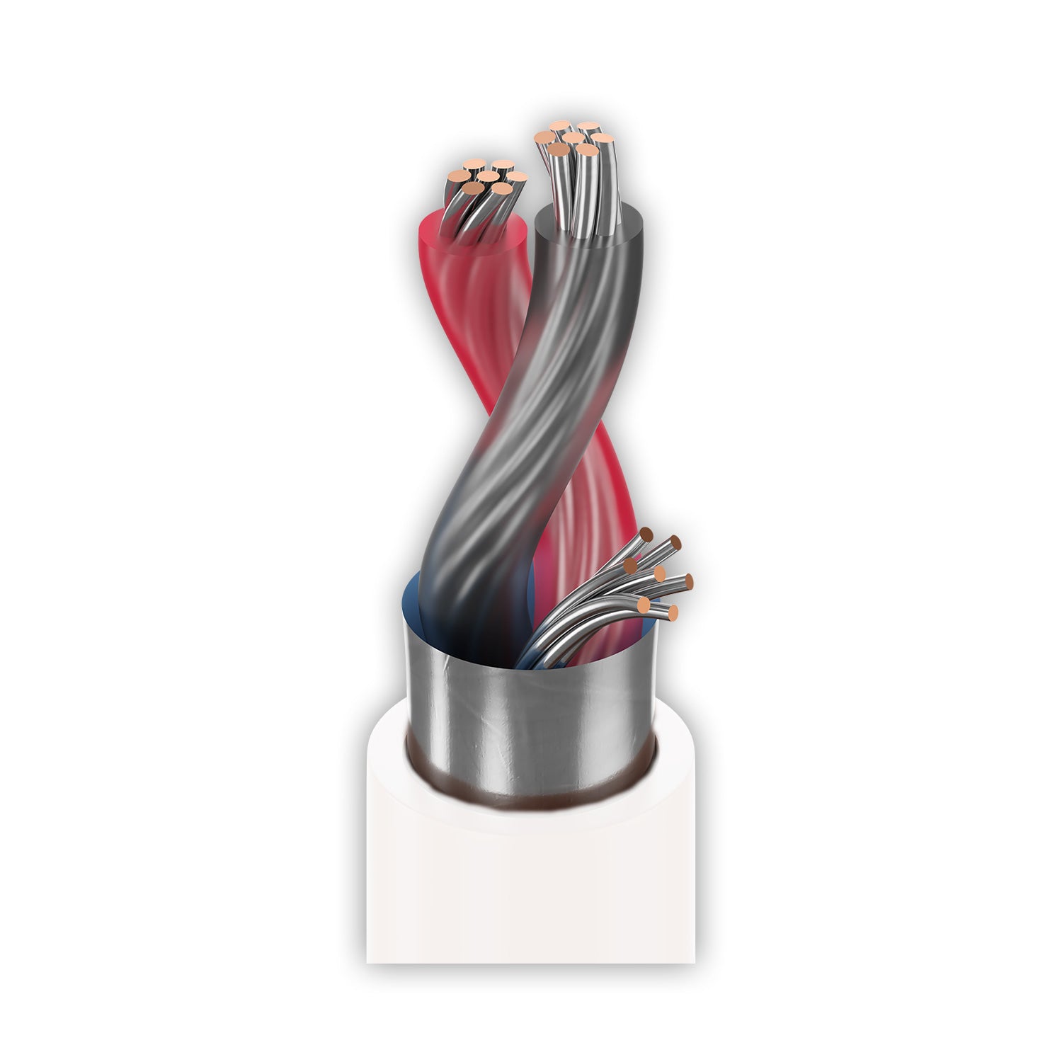 Belden 9451PU - Plenum Rated 22AWG 2-Conductor Audio or Control Cable (White / 1000 Foot Box)