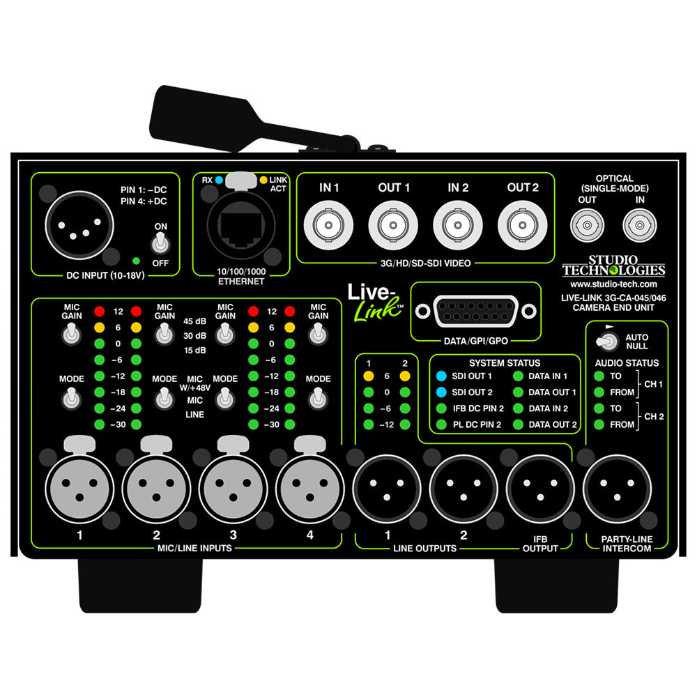 Studio Technologies LL-3G-CA-045 - Live-Link Sr. Camera-End Portable Fiber Transport Interface