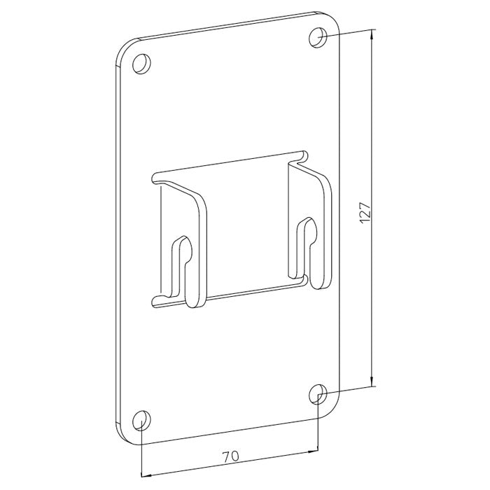 Genelec 8000-438 Horizontal Mounting Plate for 8000-400 Desk Stand