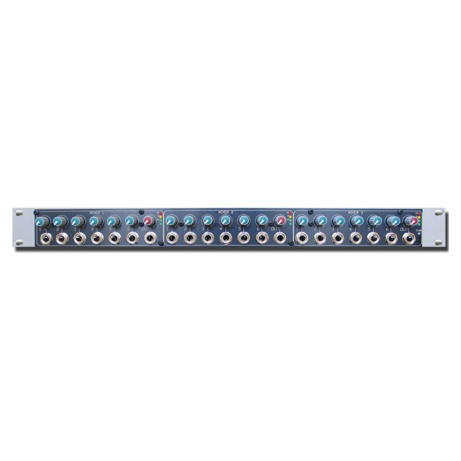 Glensound DITTO 613J - 6 Input Mixer x 3 With Front Panel Jack Inputs