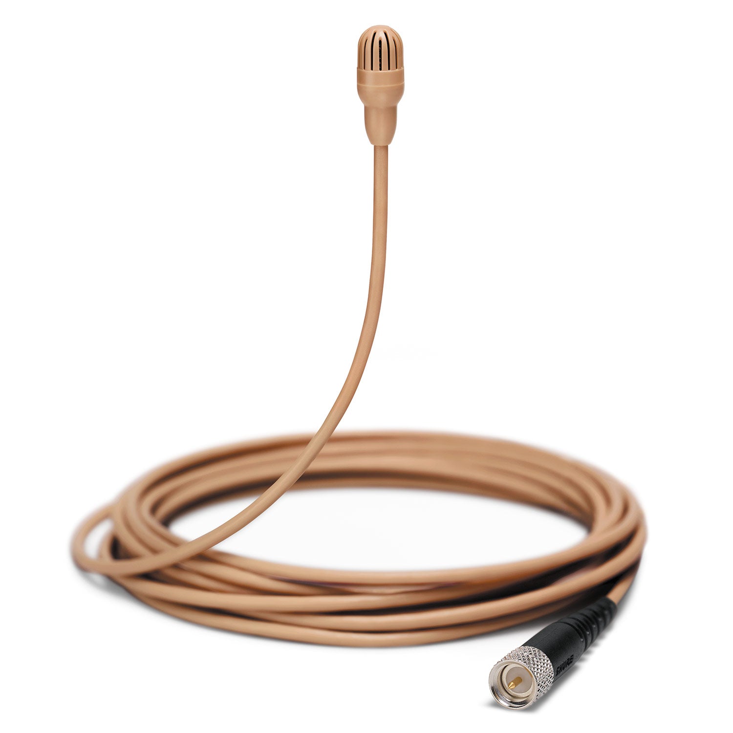 Shure TwinPlex TL47C/O-MDot-A Subminiature Lavalier Microphone (Low Sens, MDot, Cocoa)