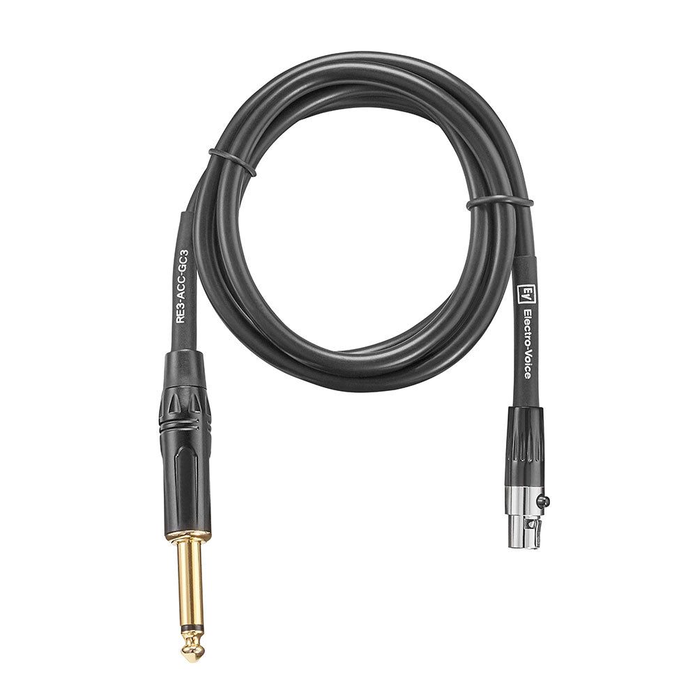 Electro-Voice RE3-ACC-GC3 Wireless Instrument Cable - 1/4" to TA4F