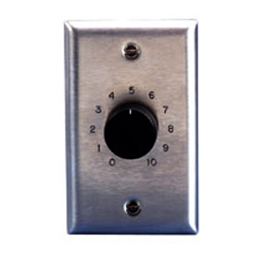 Lowell 50LVC 50-Watt 70/25V Attenuator (1 Gang Stainless Steel Plate)