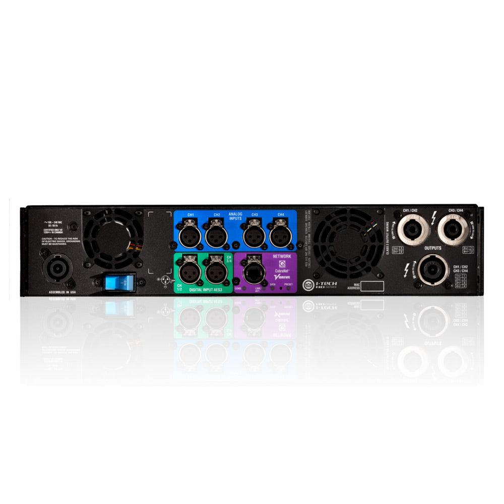 Crown I-Tech 4x3500HD Four-Channel 4000W @ 4 Ohm Power Amplifier (Speakon)
