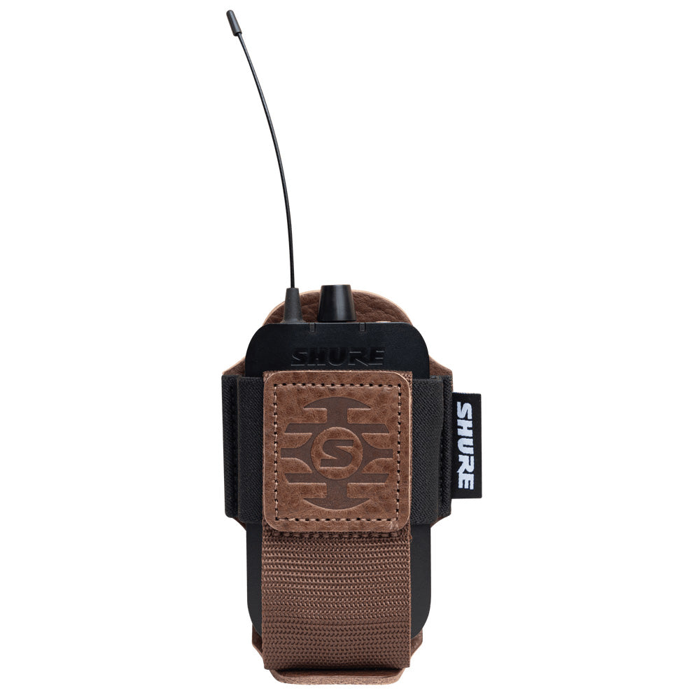 Shure SH-BODYPACK-PBN-L - Wireless Bodypack Transmitter Pouch (Brown)