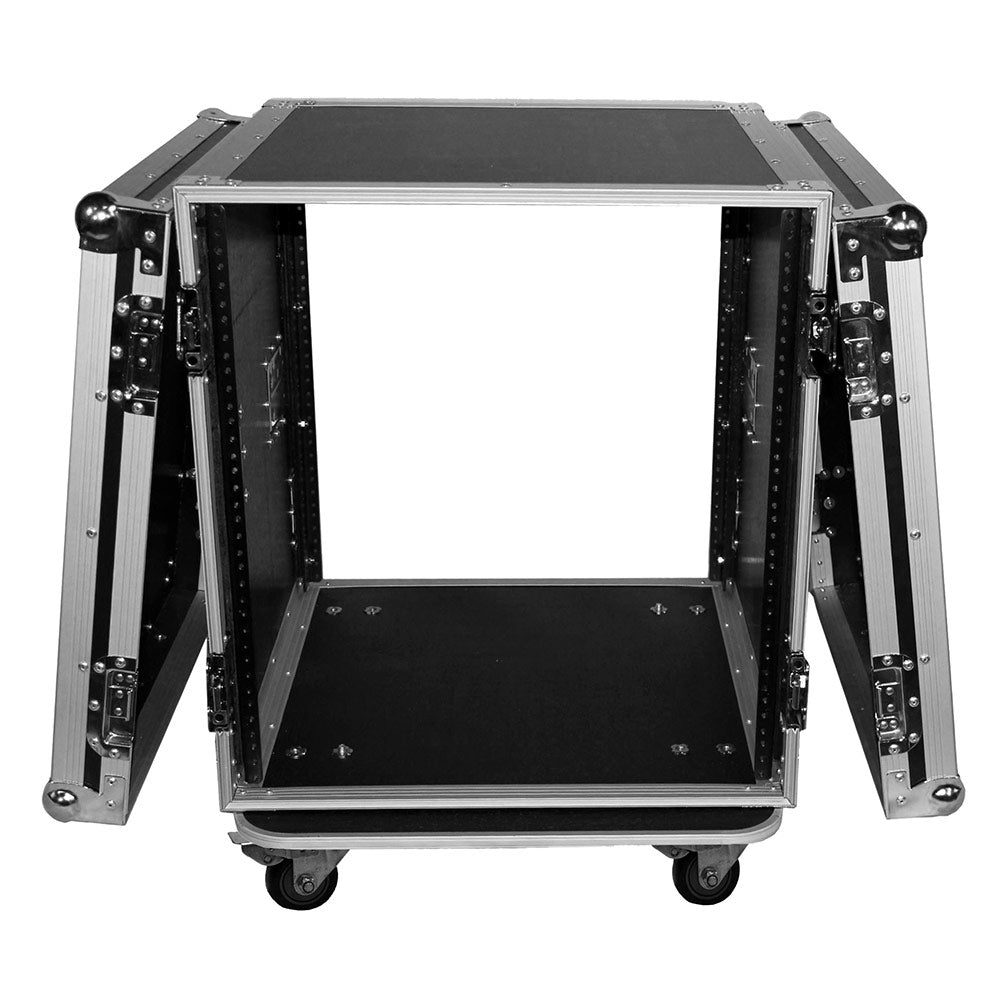 ProX T-12RSS - 12U Vertical Rack, 4" Blue Casters
