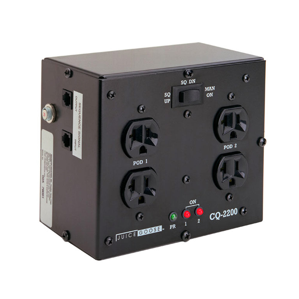 Juice Goose CQ 2200 Behind-Rack 20-Amp 4-Outlet Power Sequencer