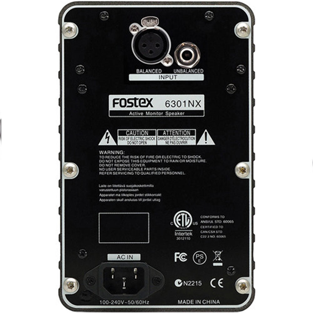 Fostex 6301NX Powered D-Class Confidence Monitor (Transformer Balanced Inputs)