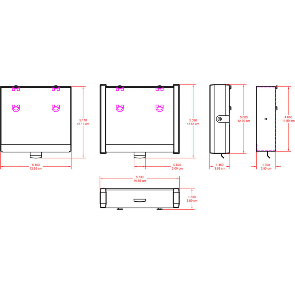 RDL EZ-SD2 Storage Drawer - 1/3 Rack Width for EZ-RA6 or EZ-CC6