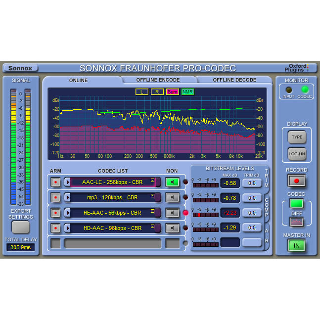 Sonnox Pro Codec Fraunhofer Encoder Plugin (Native AAX/VST/AU/RTAS)