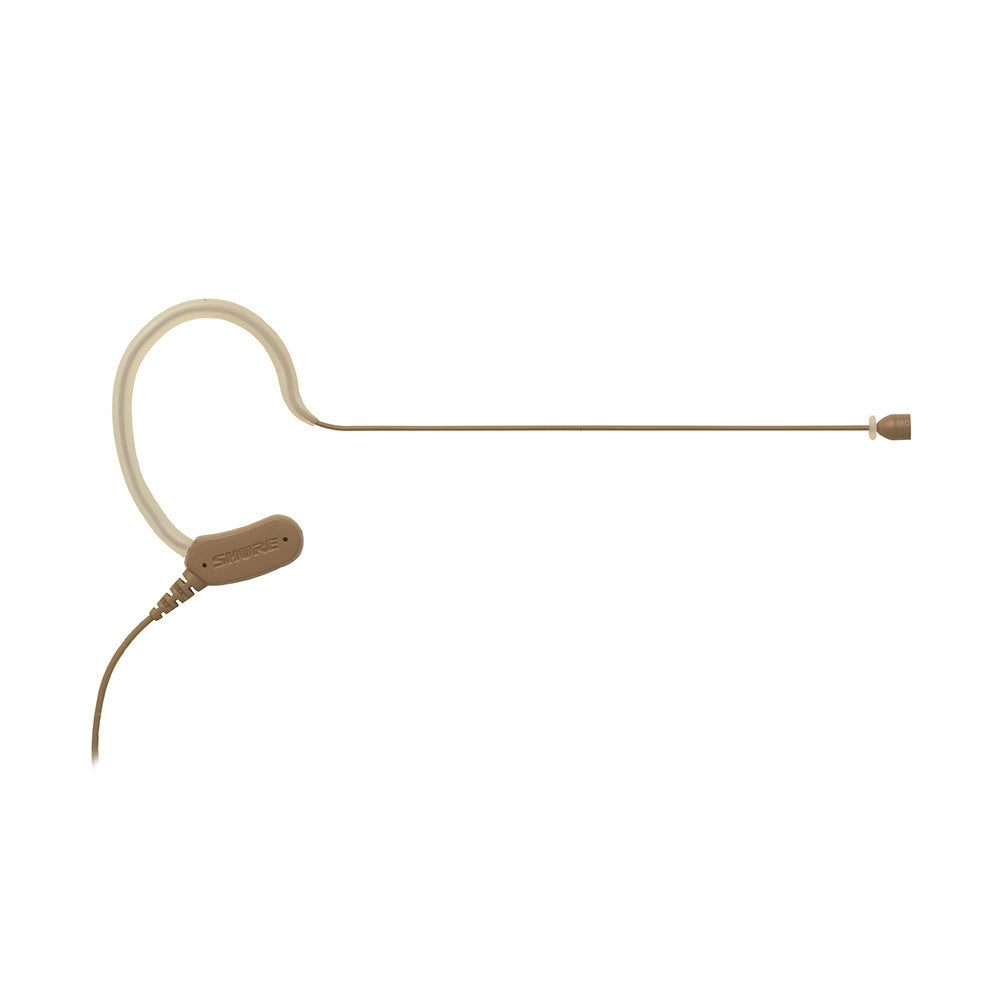 Shure MX153C/O-TQG Microflex Omnidirectional Earset Microphone (Cocoa, TQG Connection) - TA4F
