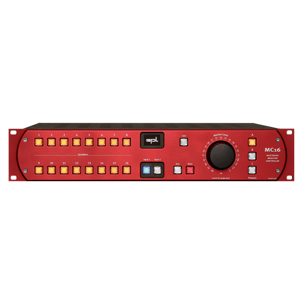 SPL MC16 - 16-Channel Mastering Monitor Controller (Red)