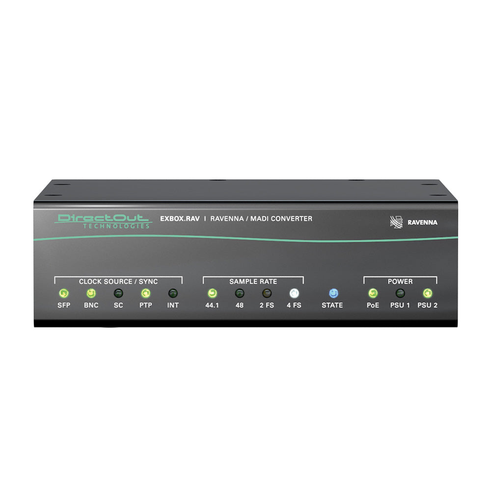 DirectOut EXBOX.RAV Rev 2 - 128-Channel Ravenna to MADI Interface